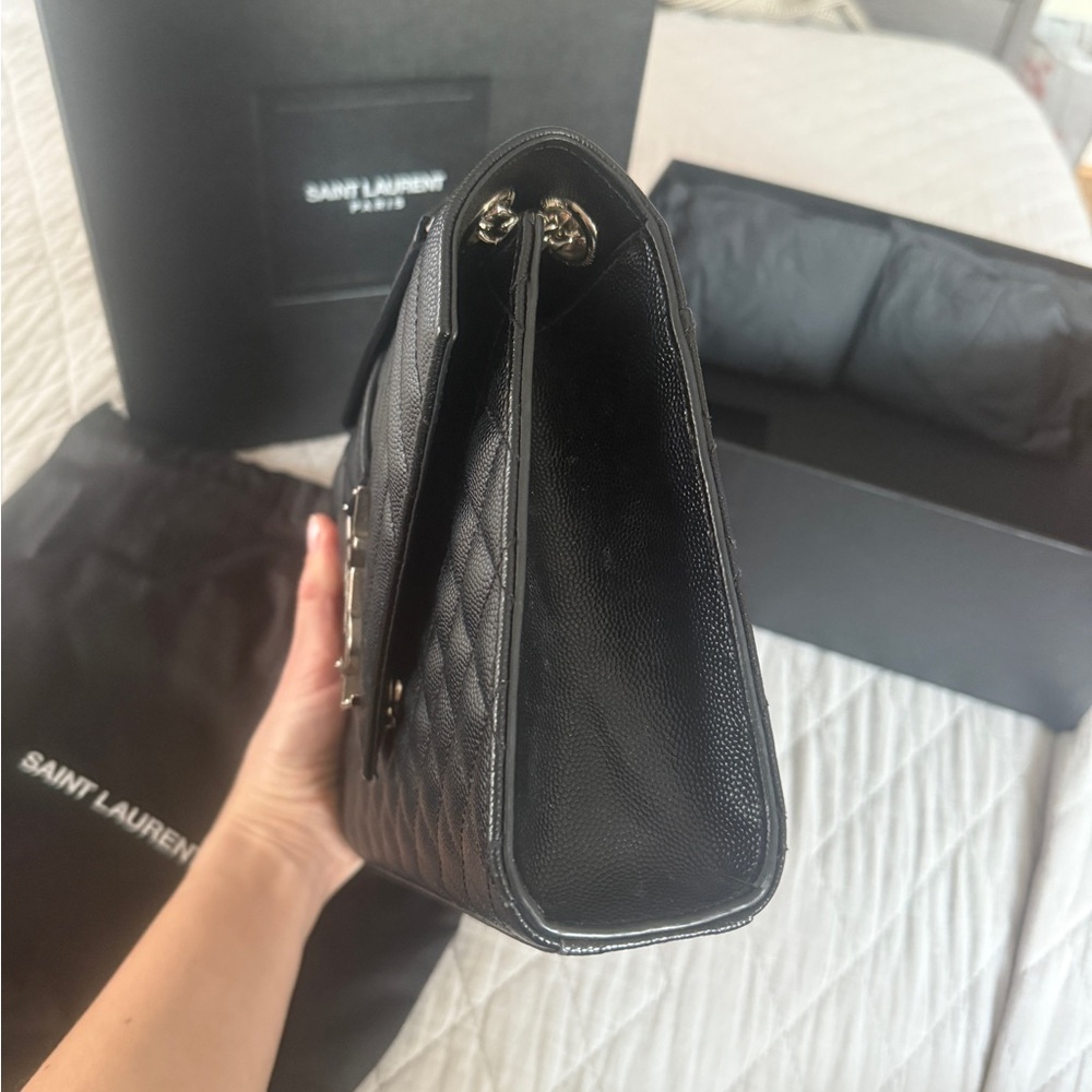 Yves Saint Laurent Black Quilted Shoulder Bag - Picture 5 of 8